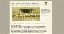 Desktop Screenshot of aldermanhistoricalassociation.org